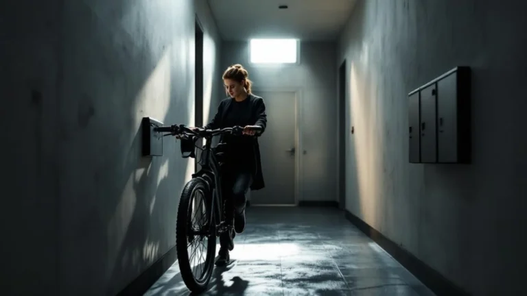 E-Bike Mehrfamilienhaus: Bike wird in Mietshaus-Flur gesichert