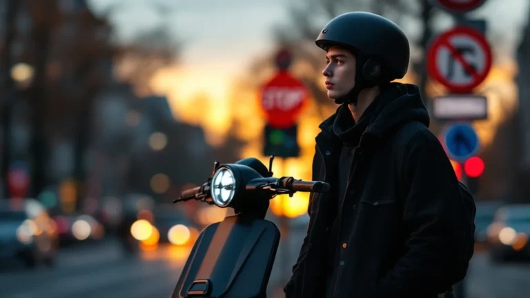 E-Scooter Jugend Fehler Strafe: Jugendlicher reflektiert Verkehrs-Folgen