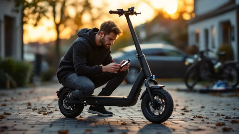 E-Scooter Reifendruck Performance: Pendler optimiert Druck vor Pendel-Tour