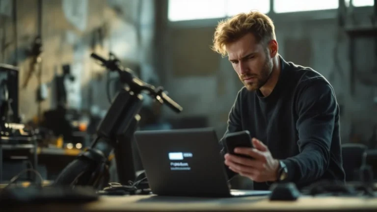Update schlechtere Leistung: Mann analysiert Firmware-Update am Scooter