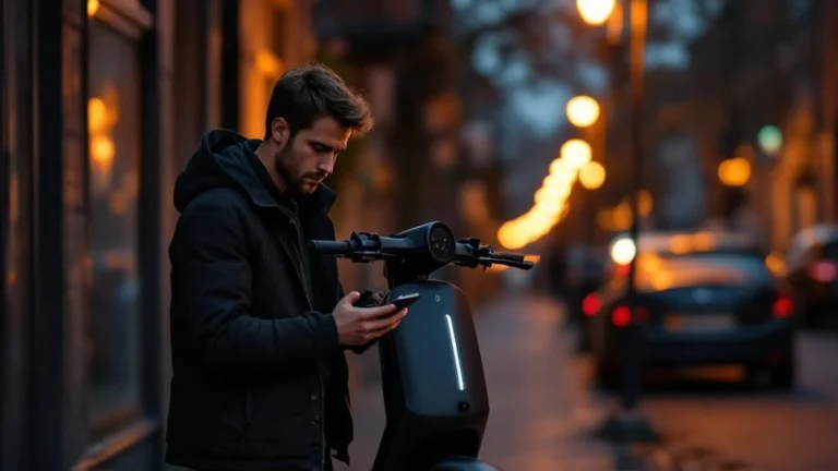 Freund Unfall E-Scooter: Schaden am Schutzblech wird dokumentiert