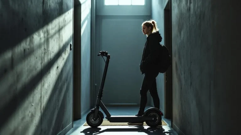 Kein Keller keine Garage: E-Scooter wird im Hausflur sicher verstaut