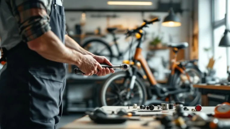 Reparieren vor dem Verkauf: E-Scooter und E-Bike in der Werkstatt