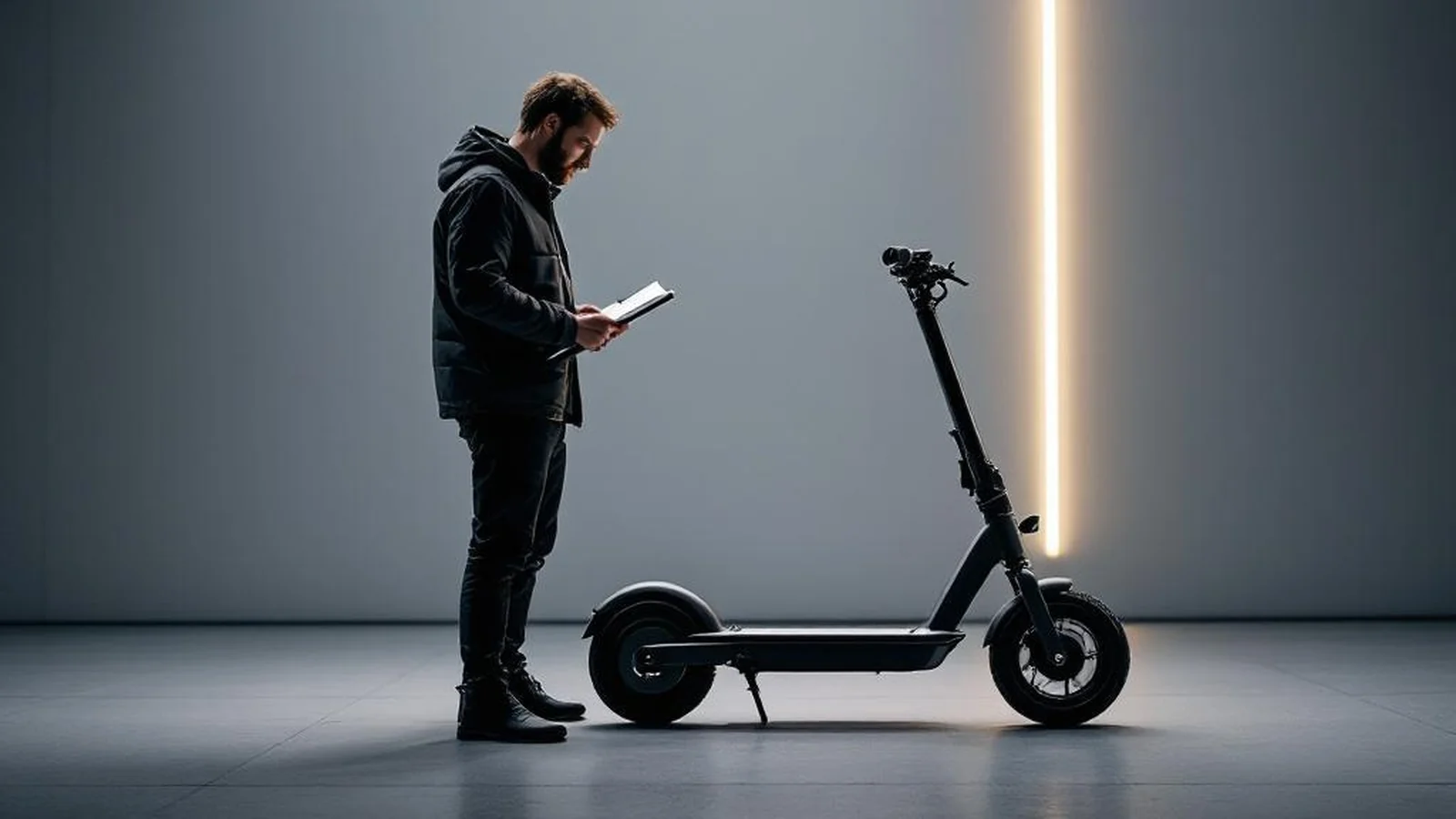E-Scooter Wiederverkauf: zurückgebauter Roller mit Originalteilen