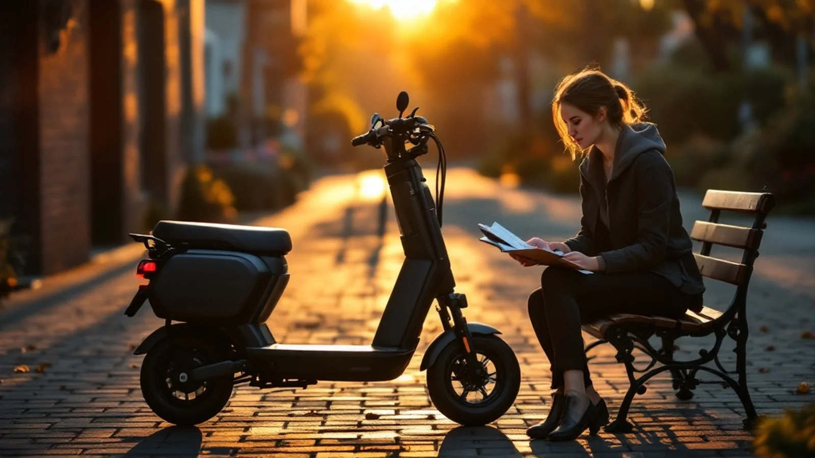Was ist beim E-Scooter versichert: Pendlerin prüft Versicherungs-Police