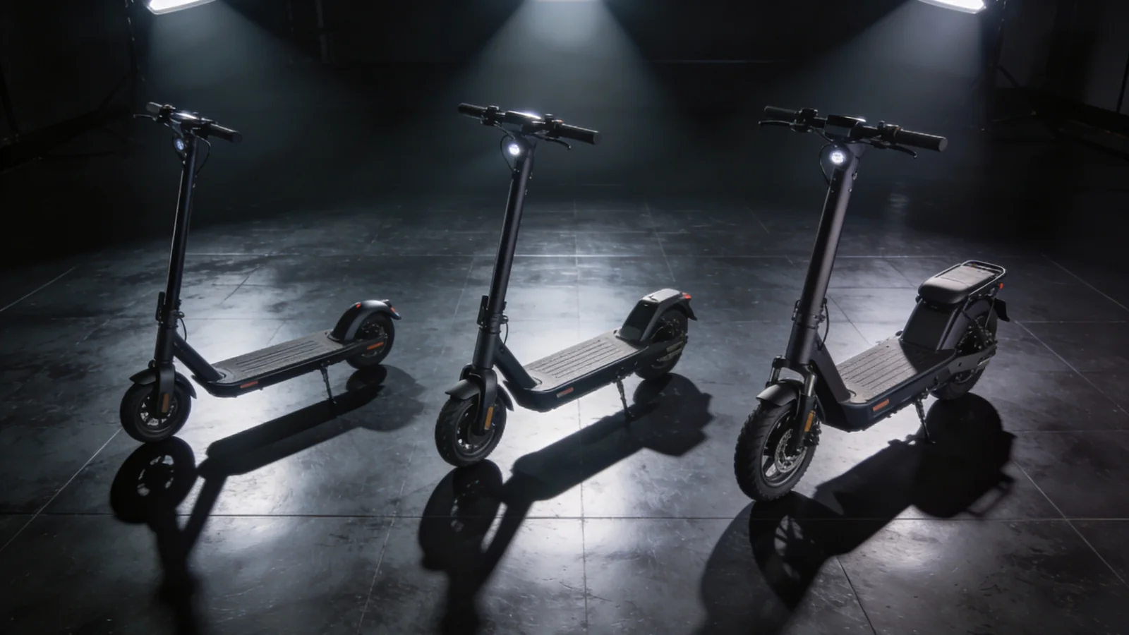 E-Scooter Vergleich: drei Modelle im direkten Gegenüberstellung