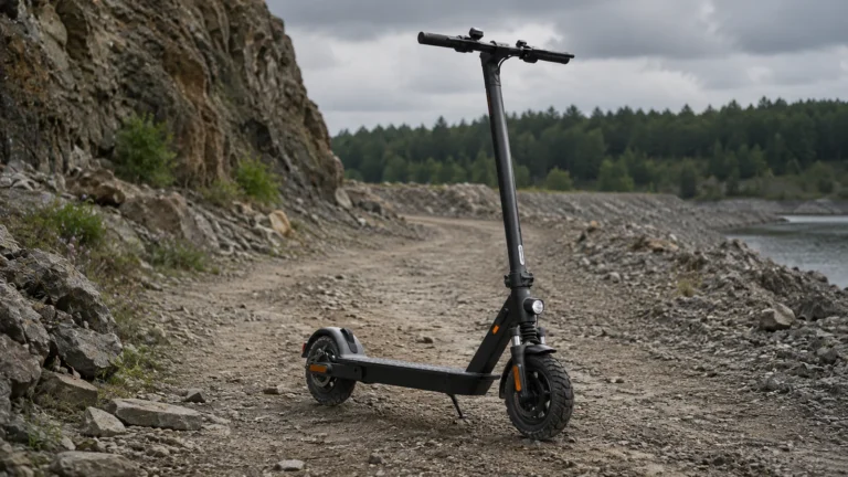 Offroad-E-Scooter im Gelände als neutrales Titelbild