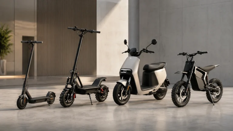 E-Scooter und Dirt Bike als neutrales Titelbild