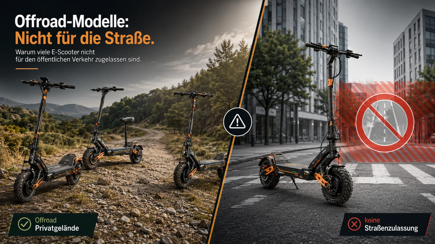 KuKirin Offroad-Modelle: nicht für die Straße