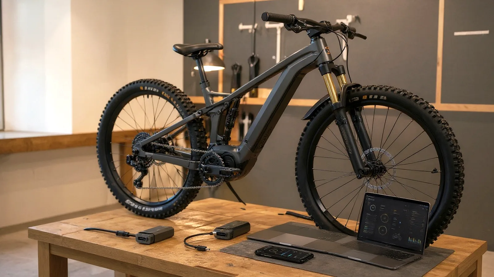 E-Bike-Mittelmotor mit Smartphone-Verbindung