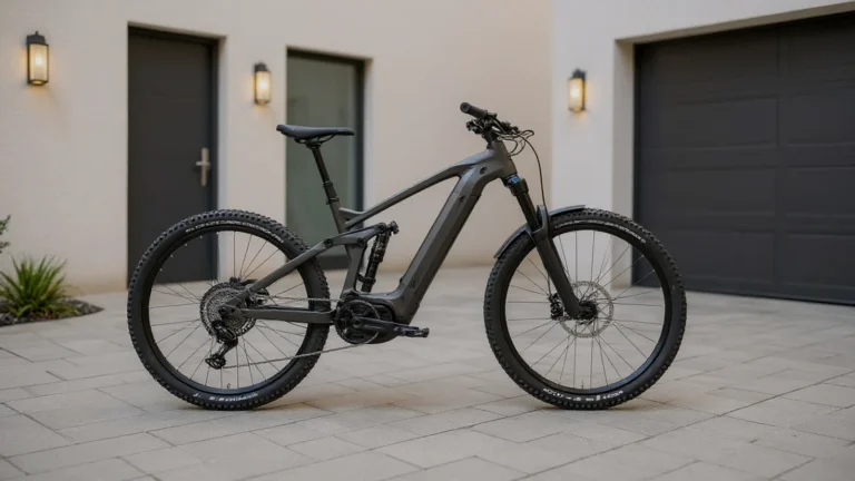 E-Bike auf privater Testflaeche