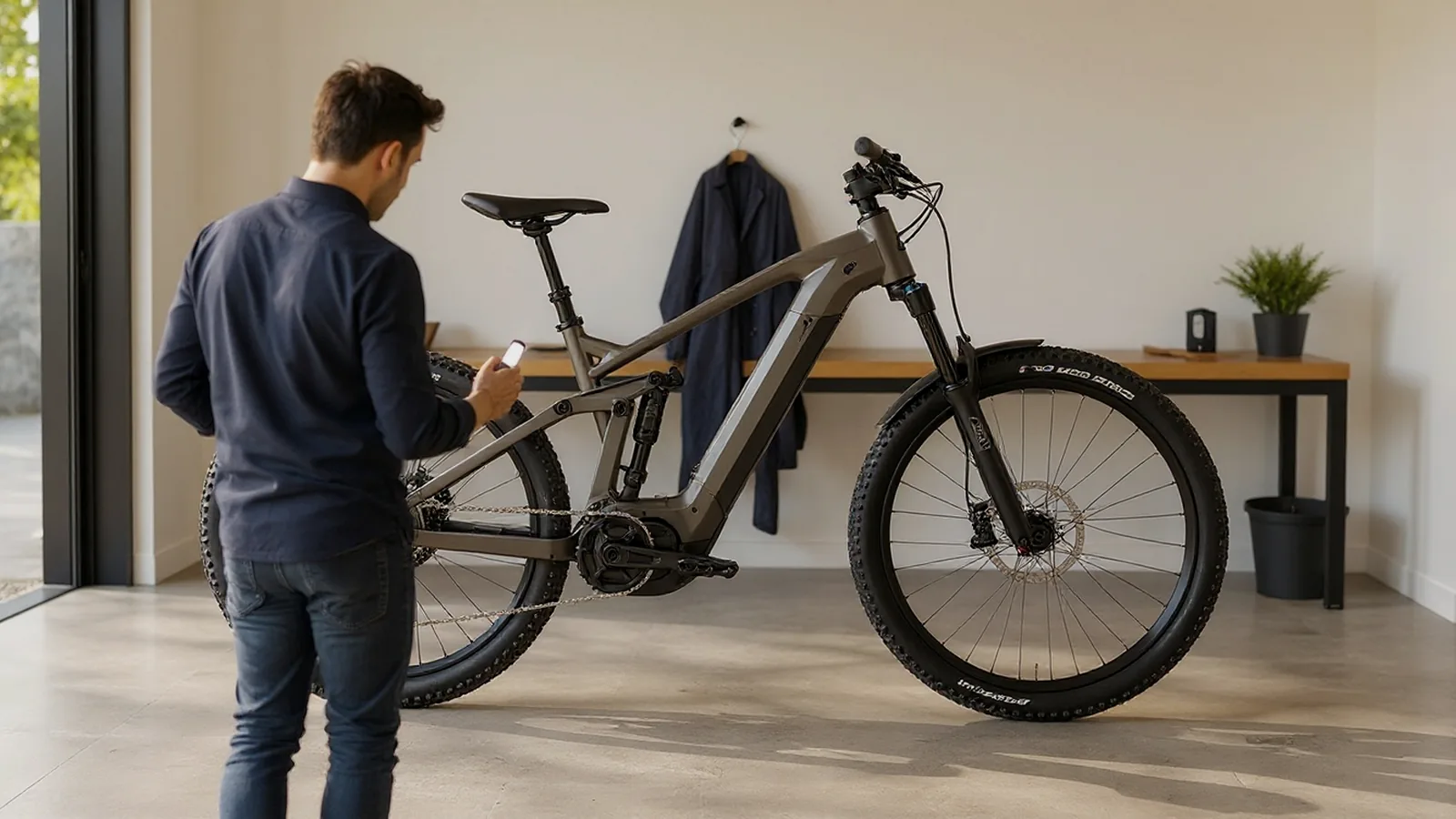 Inspektion eines gebrauchten E-Bikes