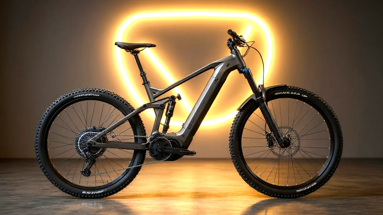 E-Bike mit Versicherungs-Symbolik