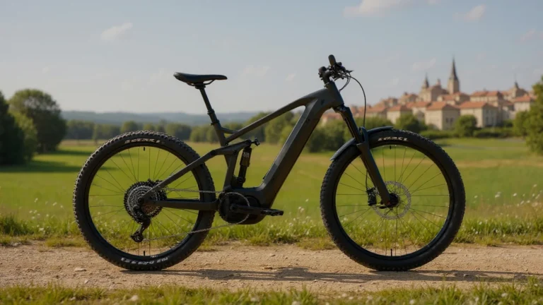 E-Bike vor franzoesischer Architektur