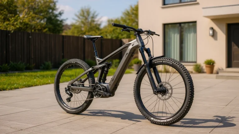 E-Bike-Heck mit leerem Kennzeichenhalter