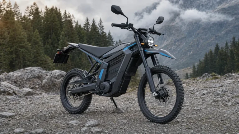 Arctic Leopard XE Pro S Elektro-Enduro mit Straßenausstattung in den Bergen