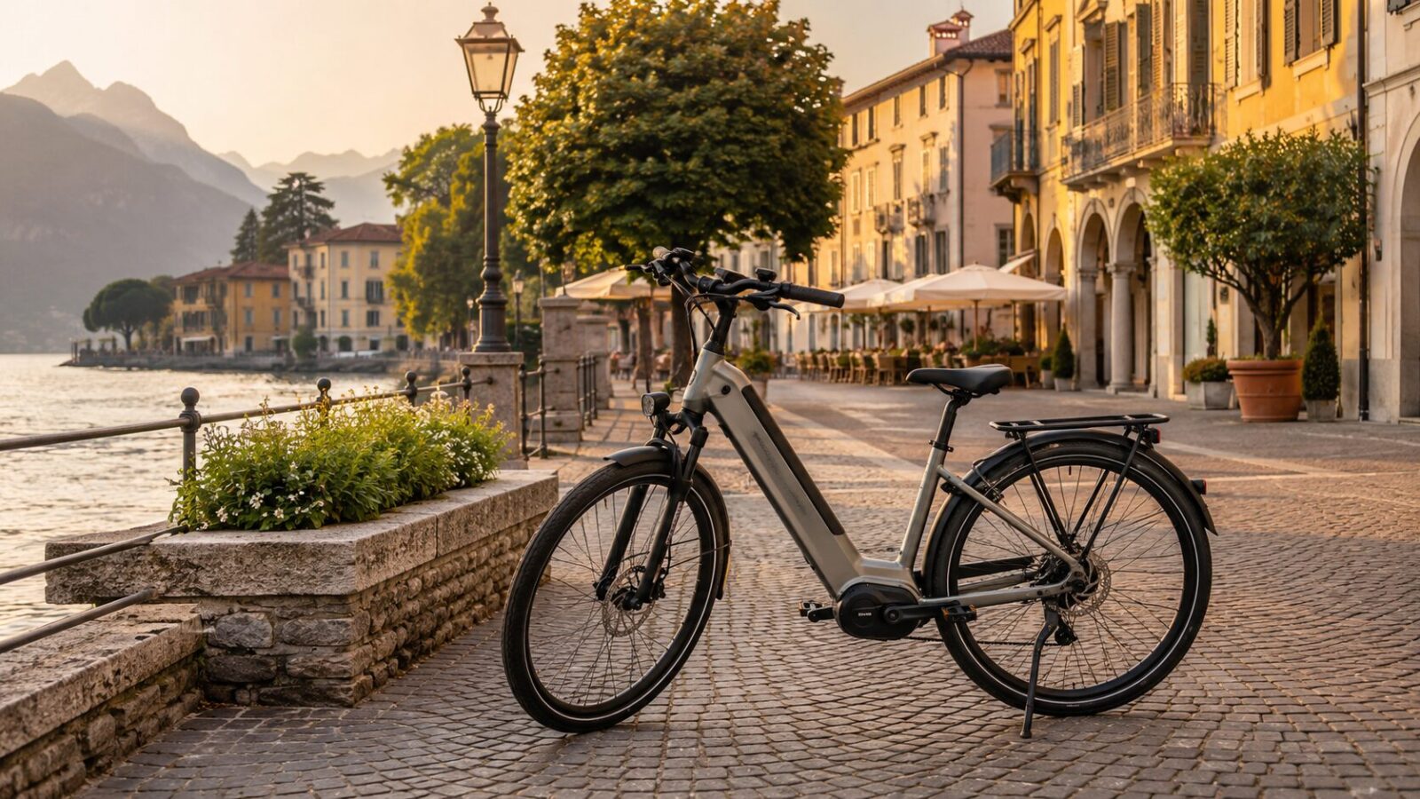 E-Bike auf einer Straße in Italien