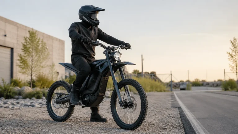 Elektrische Enduro als Beispiel für eine Surron-ähnliche L1e- oder Offroad-Version