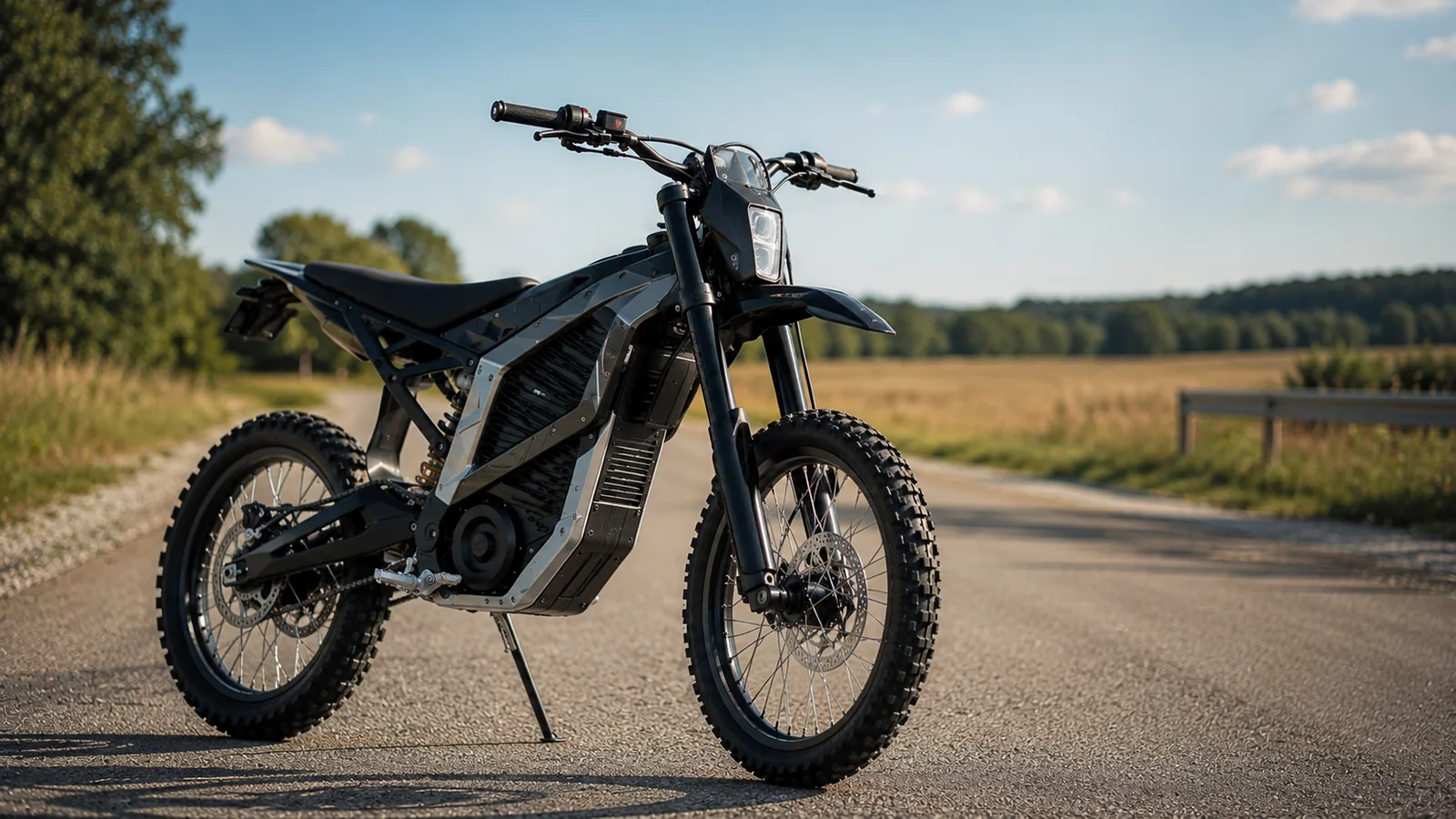 Surron-ähnliche elektrische Enduro als Beispiel für Light Bee L1e und Offroad-Version