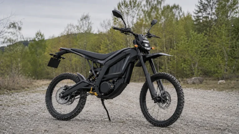 Talaria Sting MX5 Pro L1e mit Straßenausstattung in neutralem Umfeld