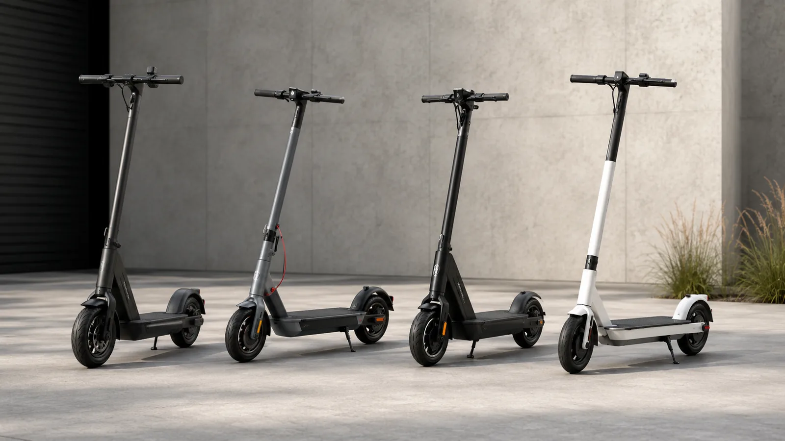 E-Scooter verschiedener Marken als Beispiel für optimierbare Modelle