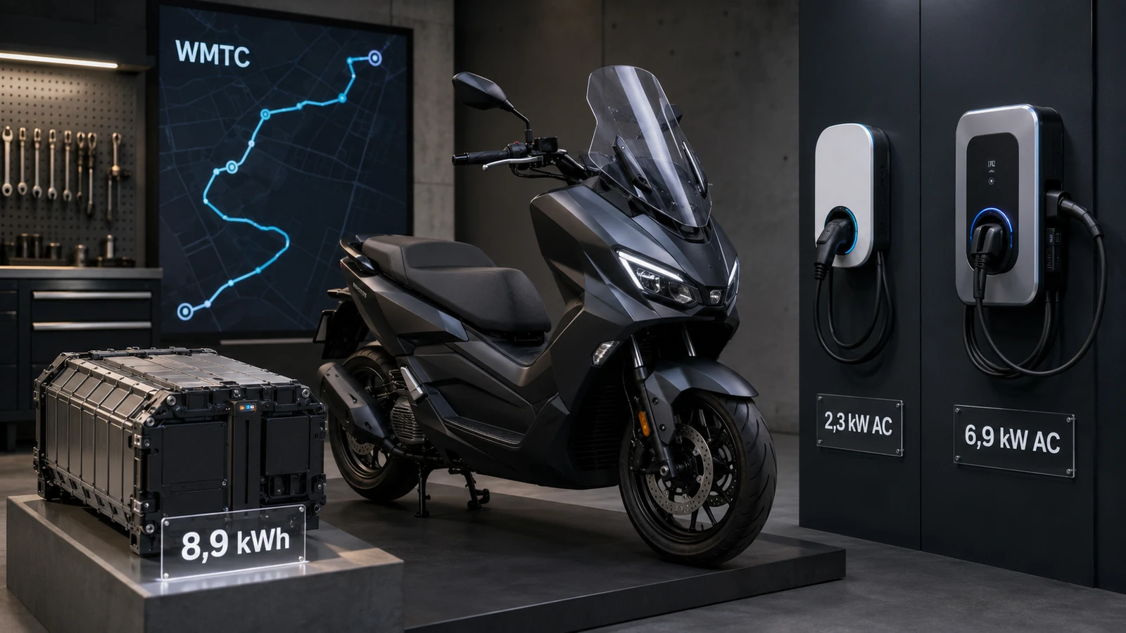 BMW CE 04: 8,9-kWh-Akku, WMTC-Reichweite und AC-Laden mit 2,3 und 6,9 kW