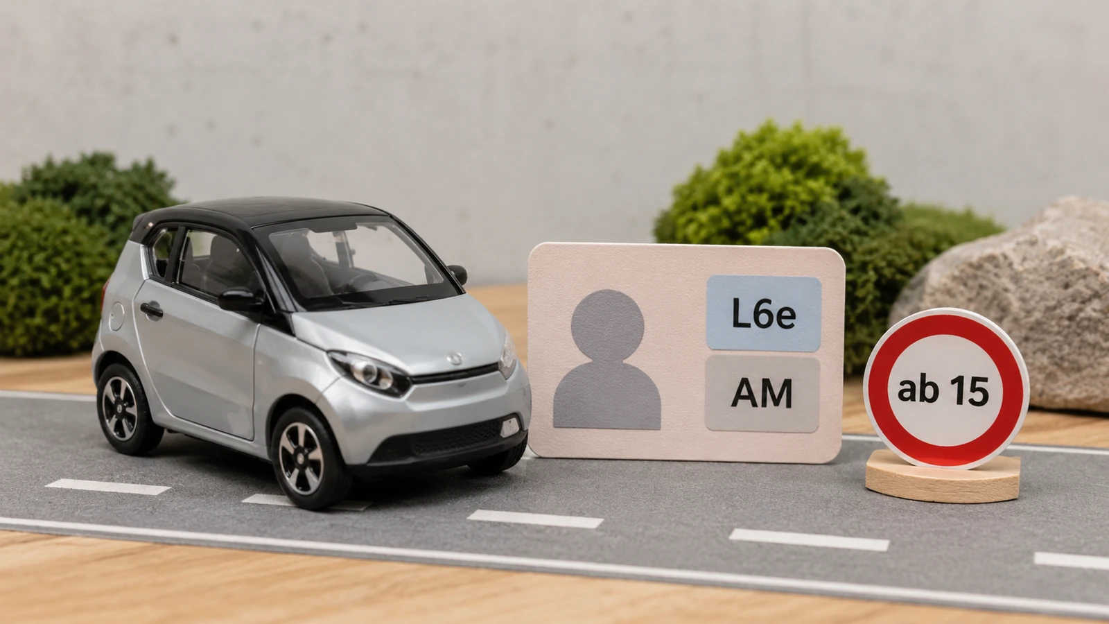 Fahrzeugklasse L6e und Führerschein AM ab 15 Jahren für den Citroën Ami