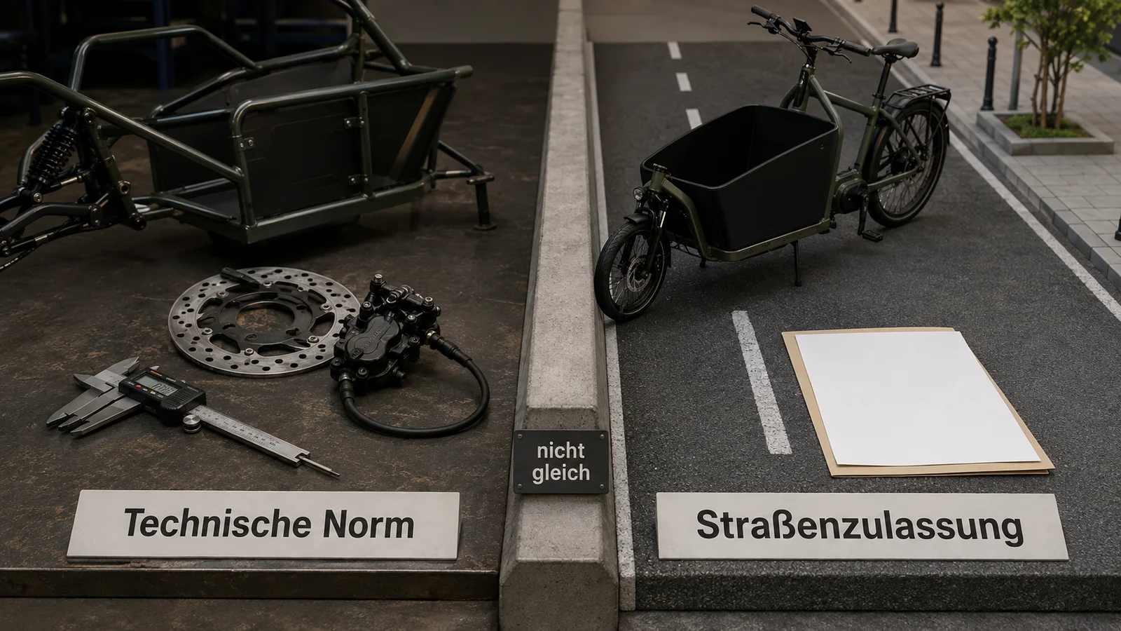 Norm ist keine Zulassung: technische Norm gegenüber Straßenzulassung