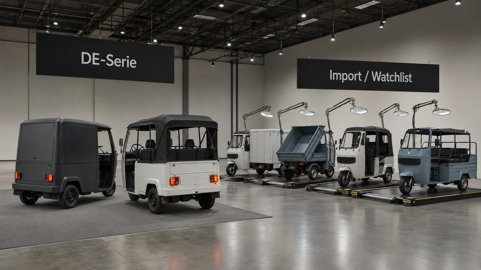 Anbieter-Landschaft Elektro-Tuktuk: deutsche Serie gegen Import und Watchlist
