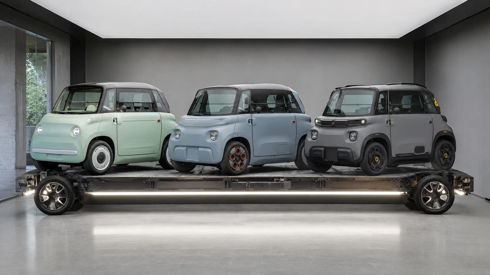 Gemeinsame Stellantis-Plattform von Fiat Topolino, Citroën Ami und Opel Rocks