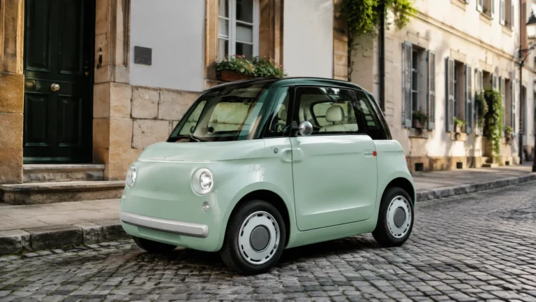 Fiat Topolino als zweisitziges L6e-Elektrofahrzeug in der Stadt
