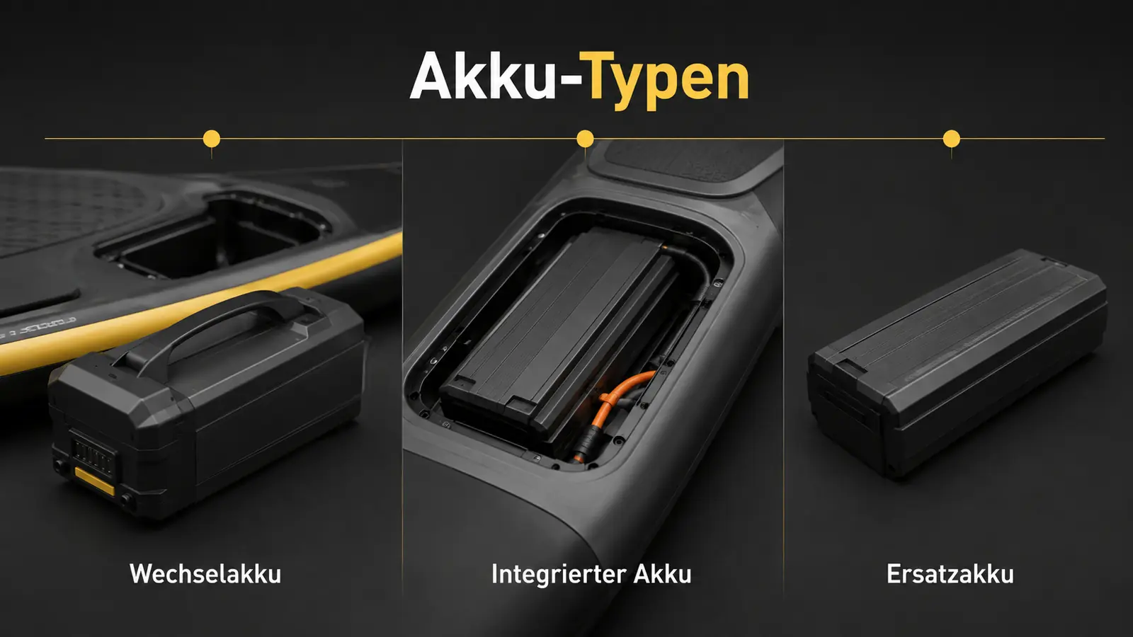 Vergleich Standard-Akku gegen proprietaeres Akkupaket im E-Wassersportgeraet