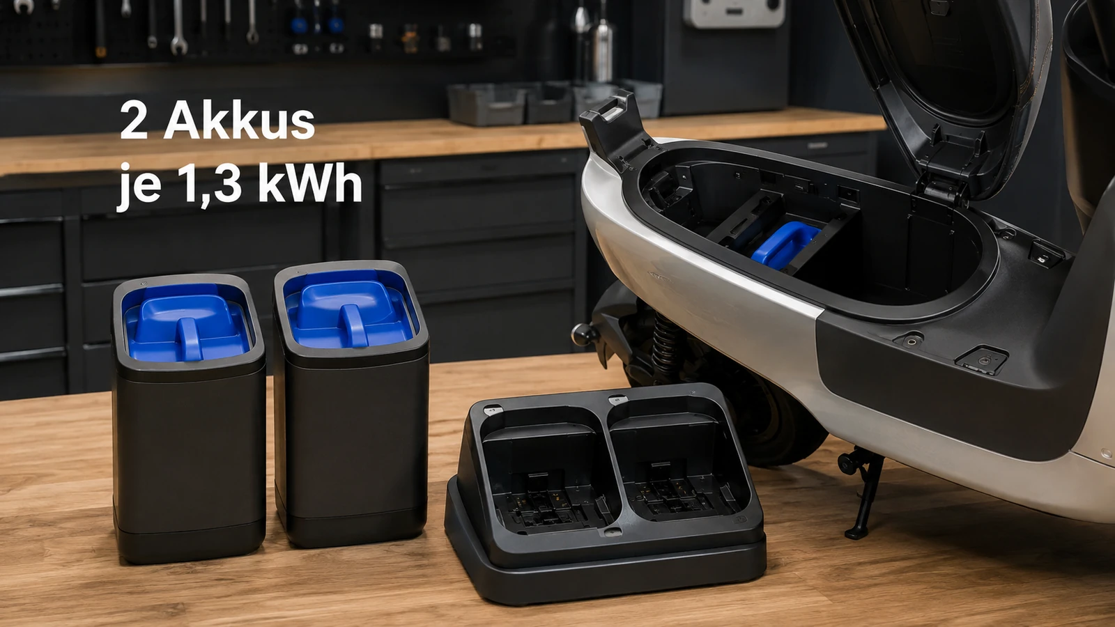 Zwei Honda Mobile Power Pack e: Wechselakkus je 1,3 kWh