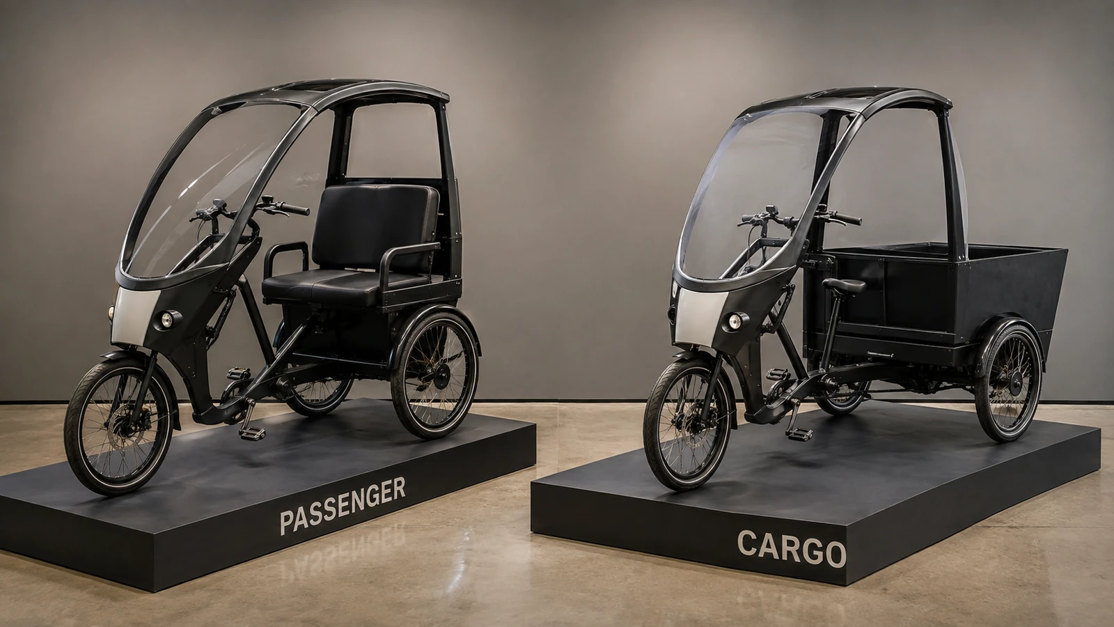 Vergleich Passenger HOPPER und Cargo HOPPER: Sitze, Kofferraum, Laderaum