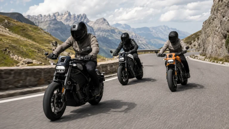 Elektromotorrad der LiveWire-S2-Baureihe in einer Stadtstraße als Symbol für die drei Modelle 2026