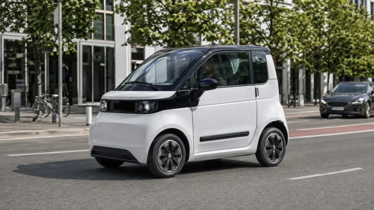NIU Niumm 500 Elektro-Microcar im Stadtverkehr, kompaktes zweisitziges L6e-Leichtfahrzeug