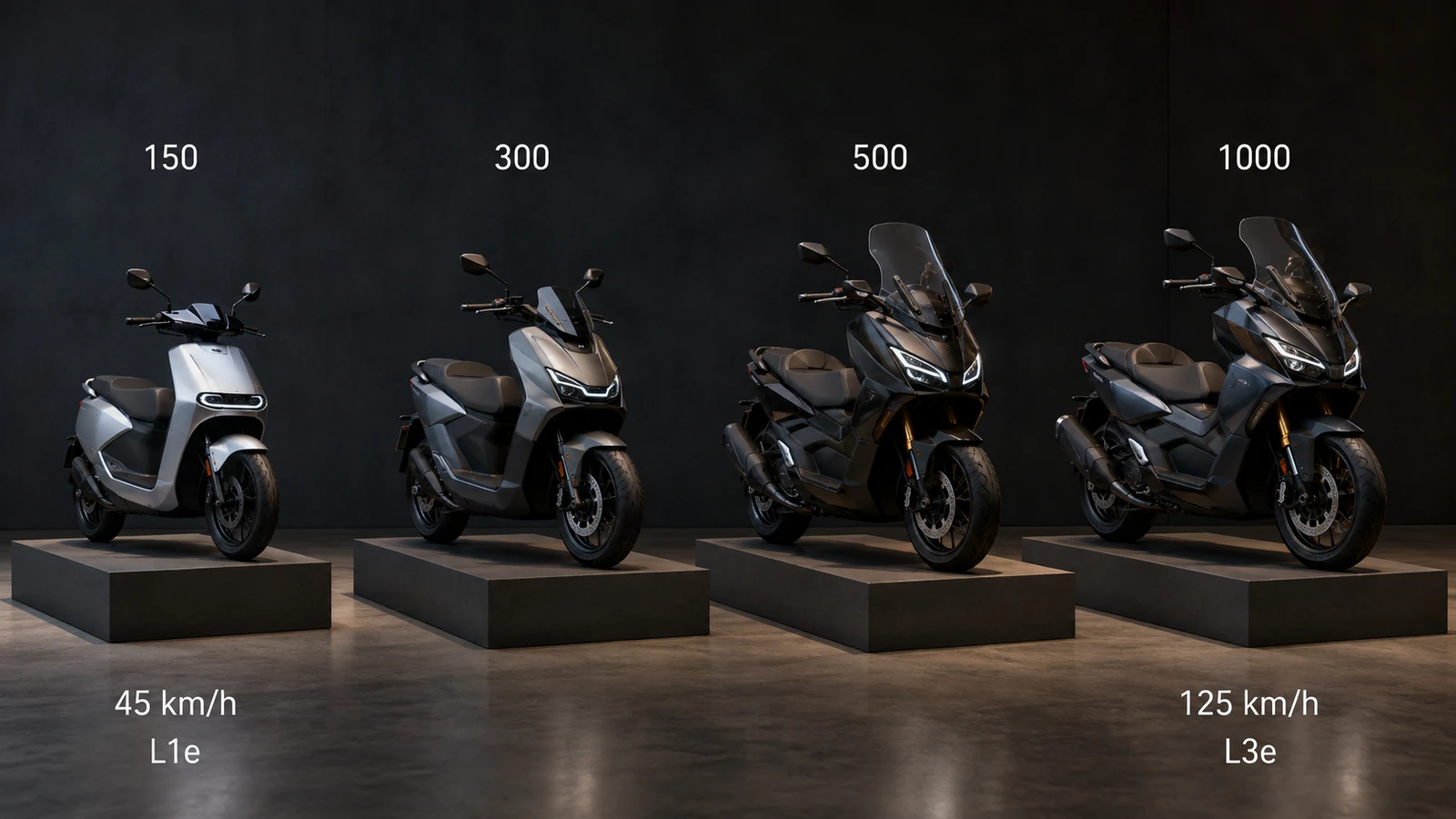 NIU NQiX 150, 300, 500 und 1000 im Vergleich nach Tempo und Klasse