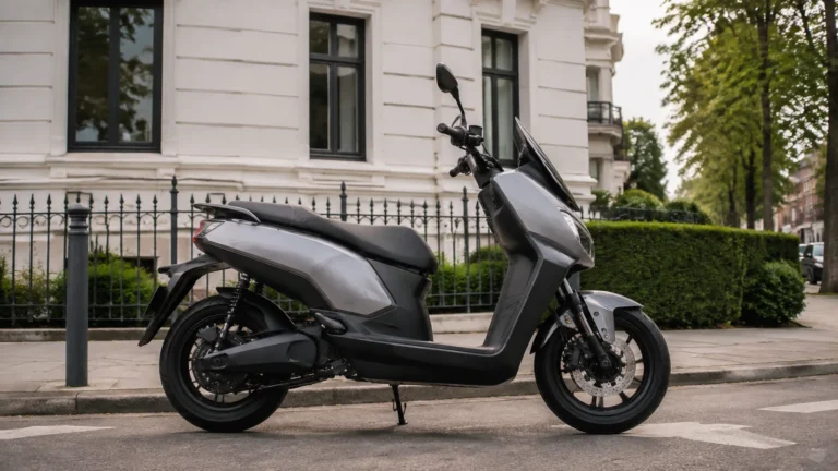 Trinity Jupiter GT Elektroroller mit Straßenzulassung in Seitenansicht
