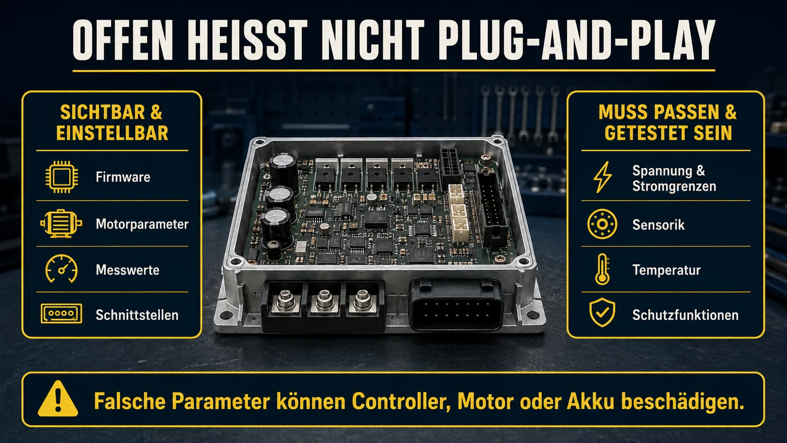 Infografik VESC ist offen aber nicht Plug-and-Play