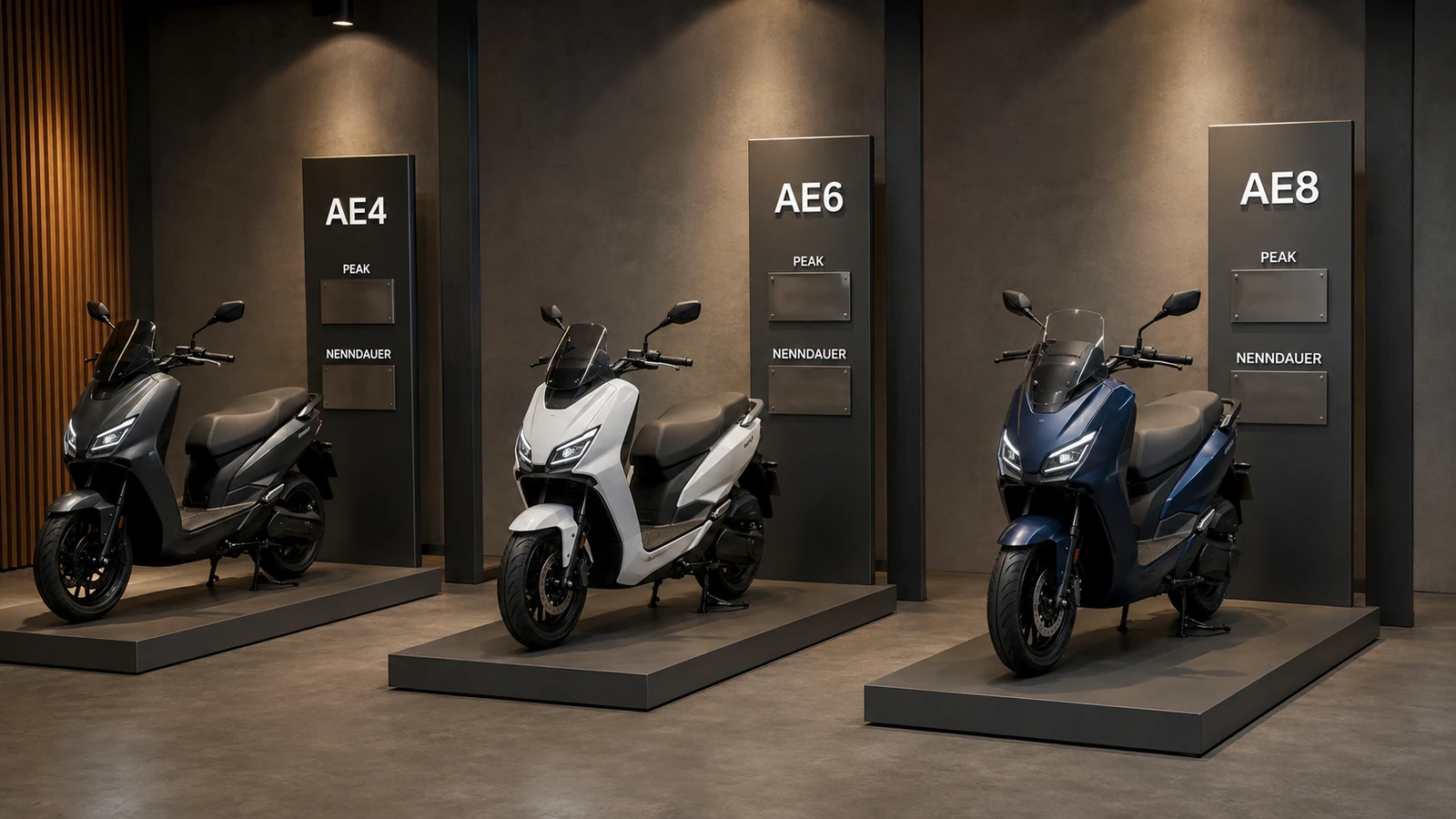 Übersicht der ZEEHO-AE-Modelle AE4, AE6 und AE8 mit Peak- und Nenndauerleistung