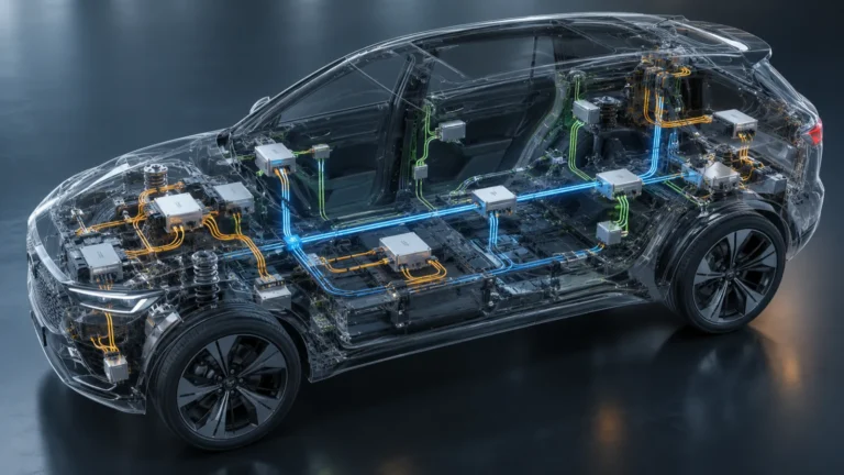 Steuergeräte im Auto: Domäne oder zonale Architektur?. KI-generiertes Symbolbild · redaktionell geprüft.