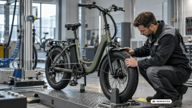 ENGWE L20 E-Bike mit Vollfederung. KI-generiertes Symbolbild · redaktionell geprüft.
