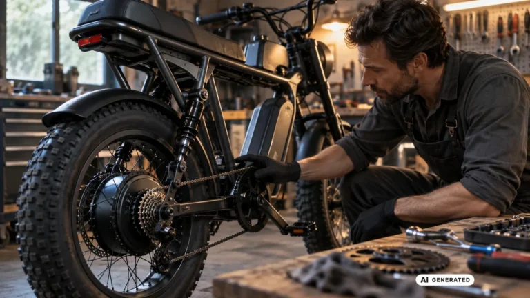 ENGWE M20 E-Bike in der Frontalansicht. KI-generiertes Symbolbild · redaktionell geprüft.