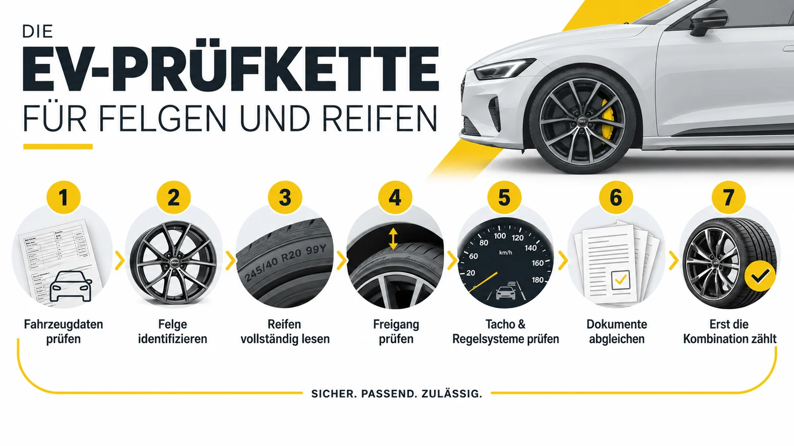 Sieben Schritte von den Fahrzeugdaten über Freigang und Tacho bis zur Kombination