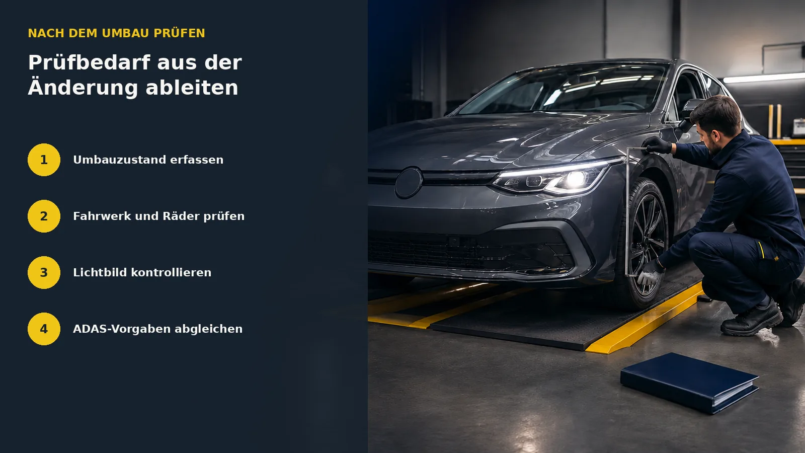 Vier Schritte zur Ermittlung des Prüfbedarfs nach einem Umbau
