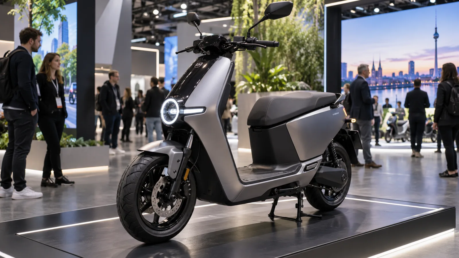 IFA E-Scooter Newcomer 2026 im Deutschland-Check: Servicetechniker prüft das Fahrzeug auf einer Werkbank in der Werkstatt. KI-generiertes Symbolbild · redaktionell geprüft.