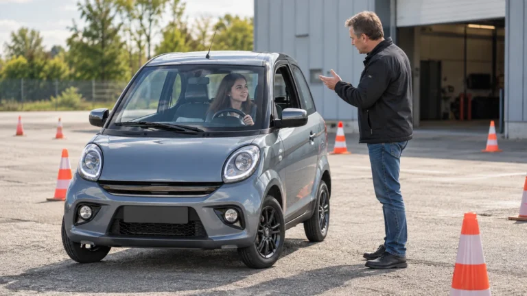 Microcar-Führerschein. KI-generiertes Symbolbild · redaktionell geprüft.