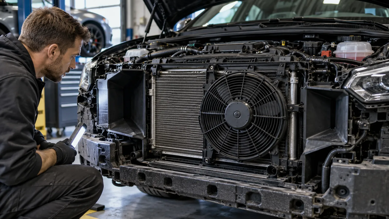 Motor wird zu heiß: Kühler, Lüfter und Luftführung richtig prüfen. KI-generiertes Symbolbild · redaktionell geprüft.