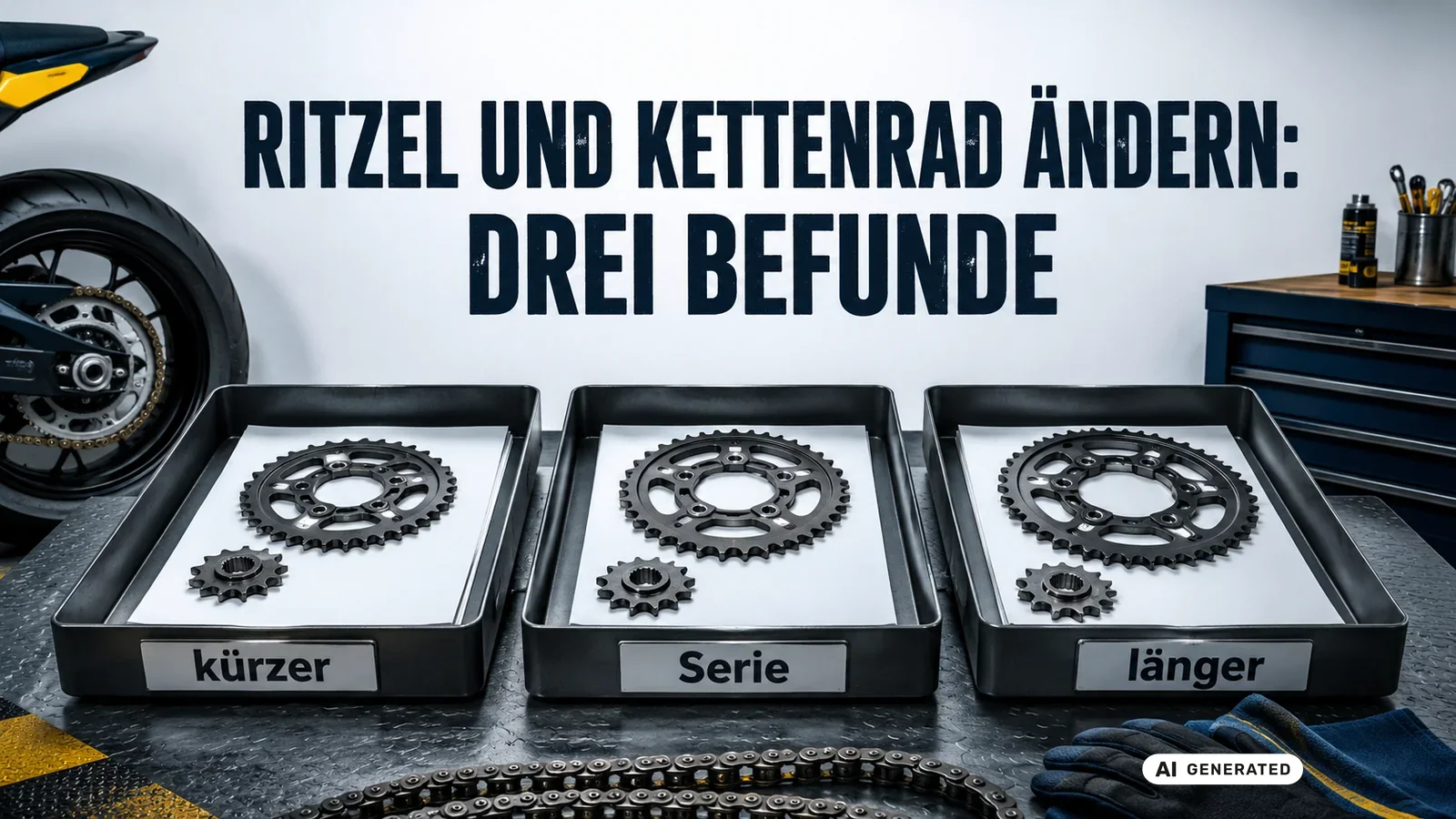 Drei Übersetzungsvarianten nebeneinander: kürzer übersetzt, Serienstand und länger übersetzt. — KI-generierte Szene, redaktionell geprüft