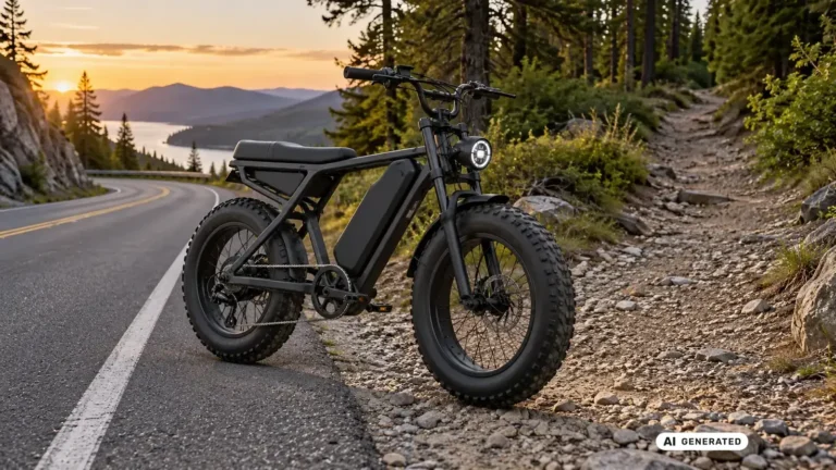 OUXI GT-2000 E-Fatbike in der Offroad-Ausführung. KI-generiertes Symbolbild · redaktionell geprüft.